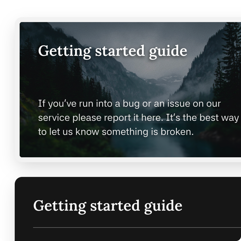 Commerce mode — dark theme