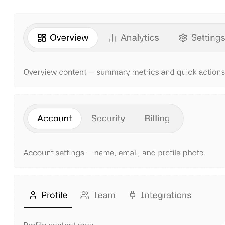 Commerce mode — component detail